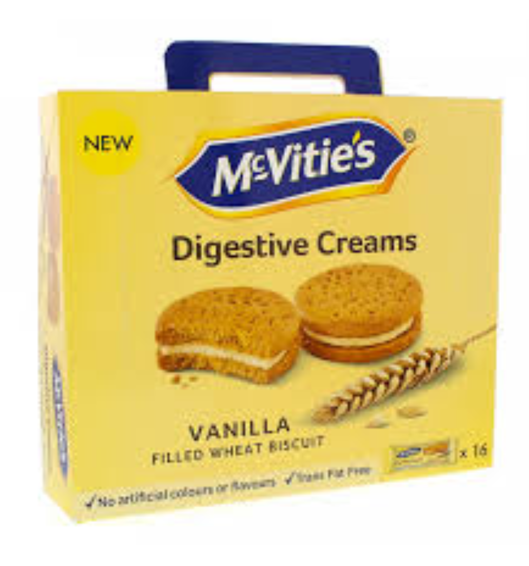 MCVITIES DIGESTIVE CREAMS VANILLA 200G